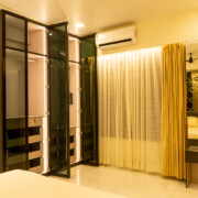 a room with a bed and a mirror at Ivy Dreamland